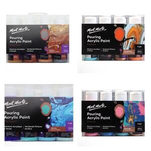 New Mont Marte Ready Mix Acrylic Pour Paint including Metallic
